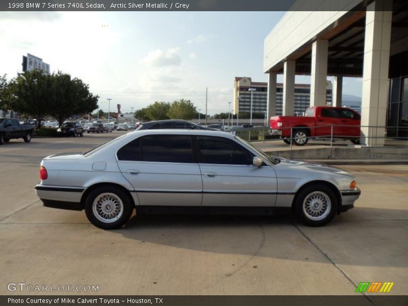 Arctic Silver Metallic / Grey 1998 BMW 7 Series 740iL Sedan
