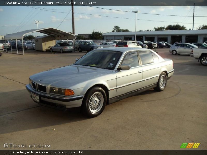 Arctic Silver Metallic / Grey 1998 BMW 7 Series 740iL Sedan