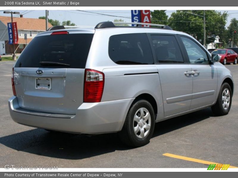 Silver Metallic / Beige 2008 Kia Sedona LX