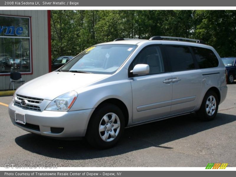 Silver Metallic / Beige 2008 Kia Sedona LX