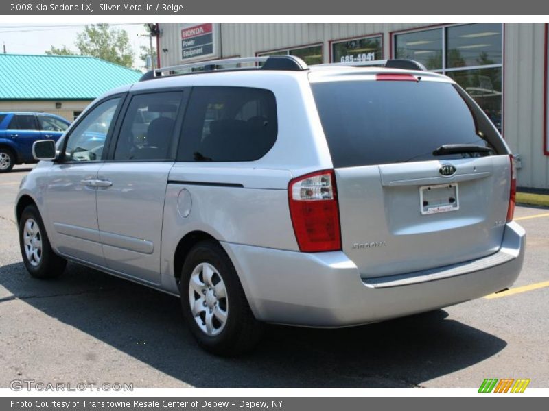 Silver Metallic / Beige 2008 Kia Sedona LX