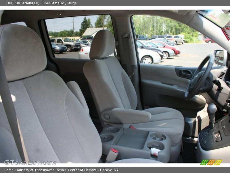 Silver Metallic / Beige 2008 Kia Sedona LX