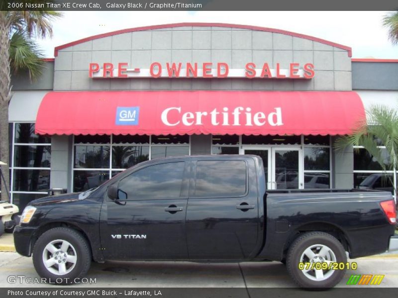 Galaxy Black / Graphite/Titanium 2006 Nissan Titan XE Crew Cab