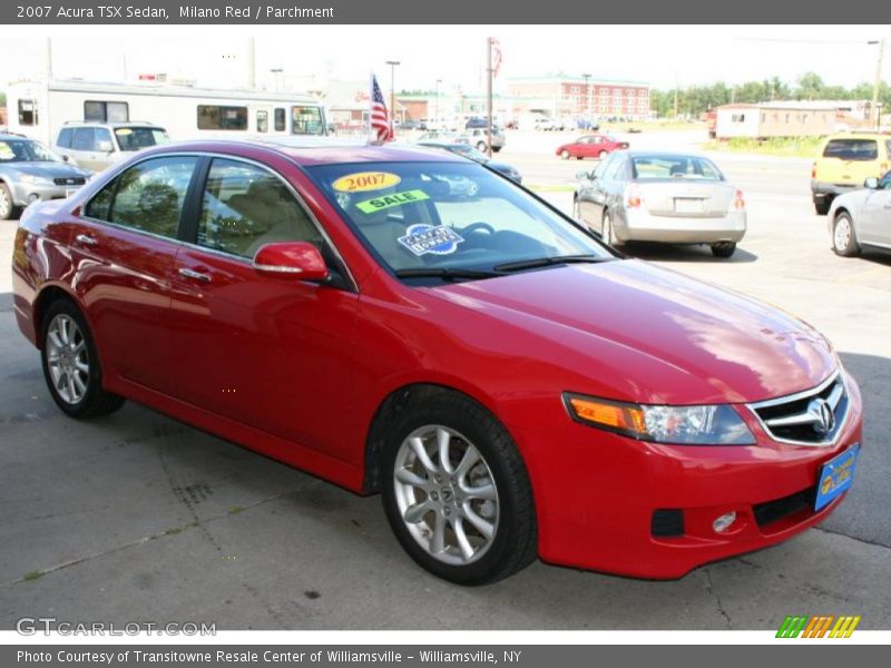 Milano Red / Parchment 2007 Acura TSX Sedan