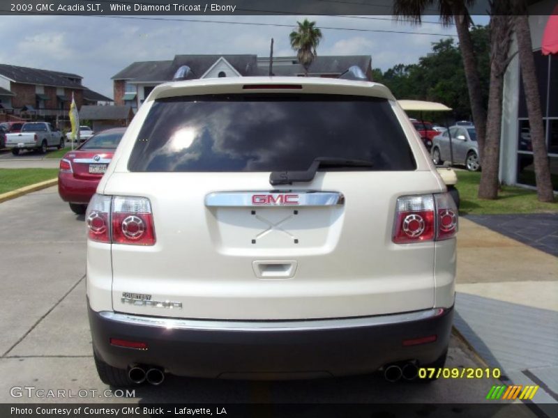 White Diamond Tricoat / Ebony 2009 GMC Acadia SLT