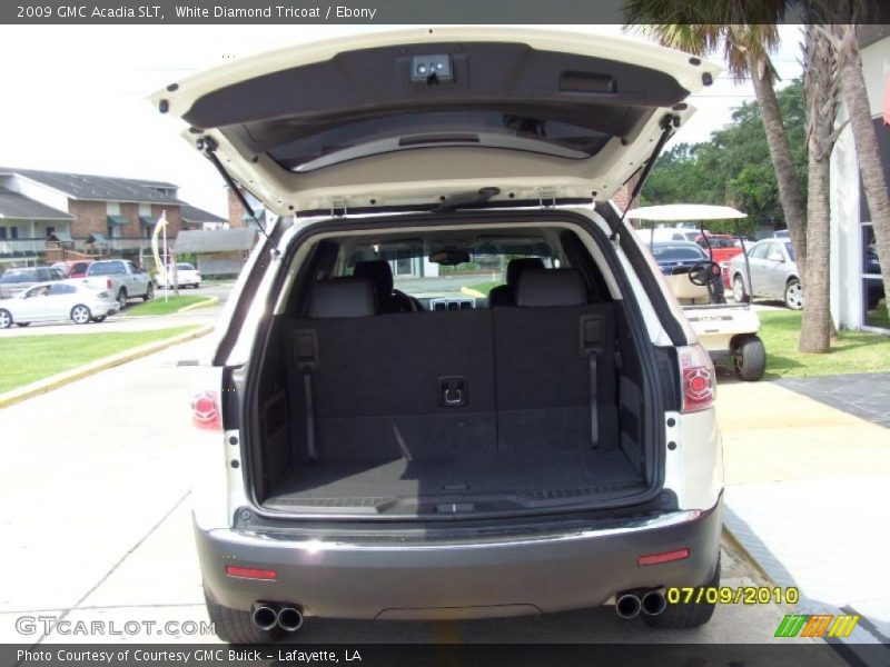 White Diamond Tricoat / Ebony 2009 GMC Acadia SLT