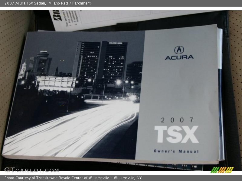 Milano Red / Parchment 2007 Acura TSX Sedan