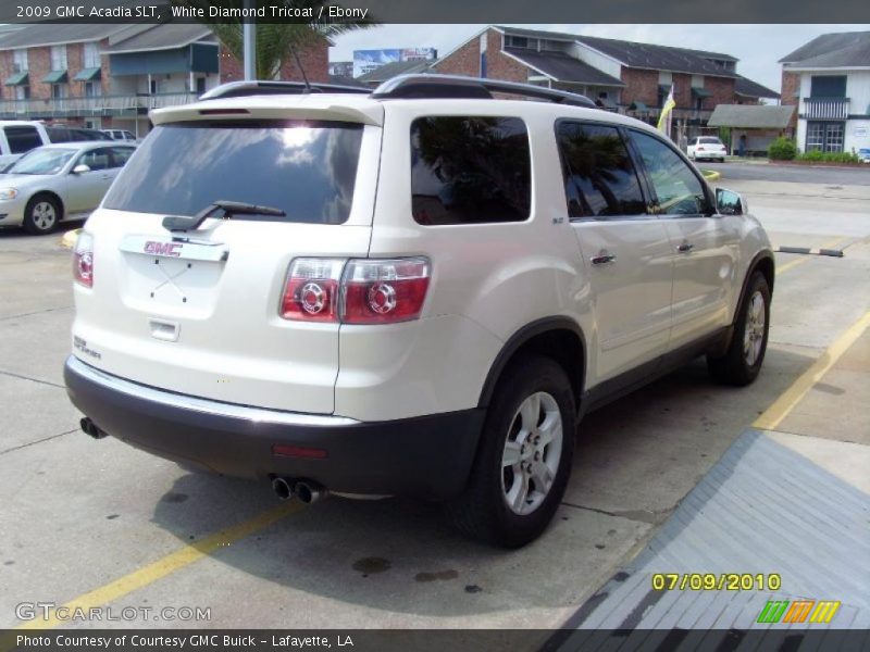 White Diamond Tricoat / Ebony 2009 GMC Acadia SLT