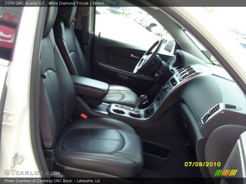 White Diamond Tricoat / Ebony 2009 GMC Acadia SLT