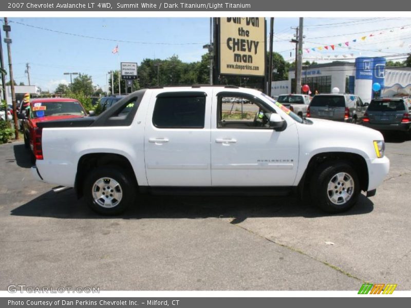Summit White / Dark Titanium/Light Titanium 2007 Chevrolet Avalanche LT 4WD
