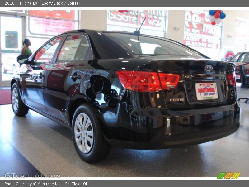 Ebony Black / Coffee 2010 Kia Forte EX