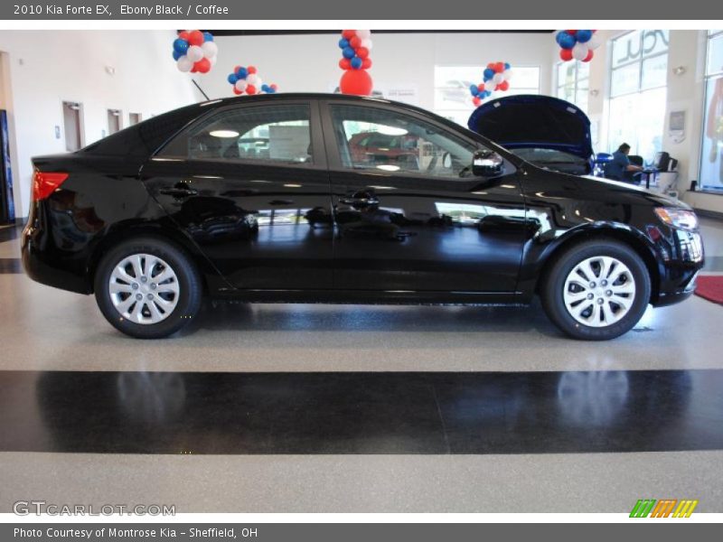 Ebony Black / Coffee 2010 Kia Forte EX