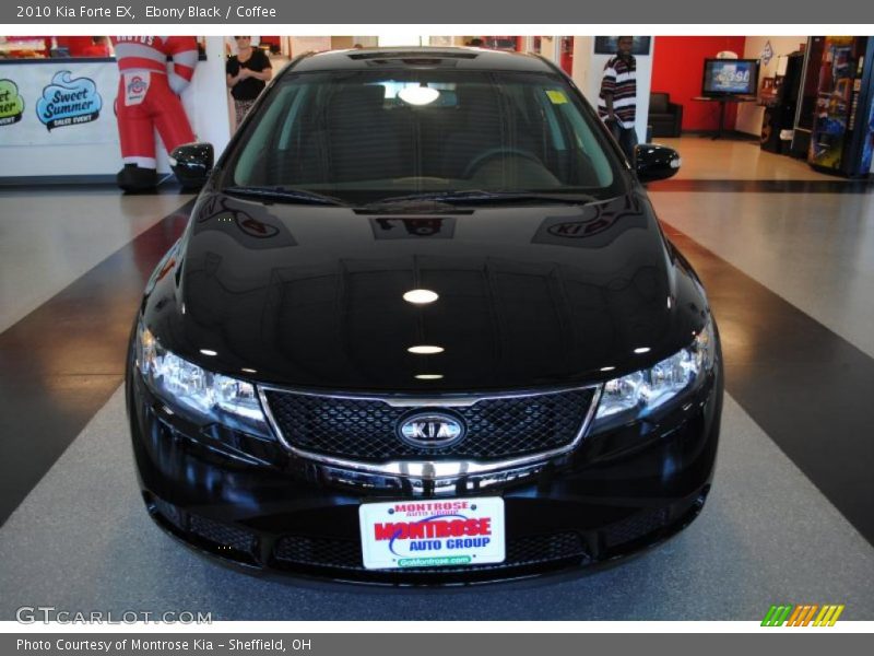 Ebony Black / Coffee 2010 Kia Forte EX