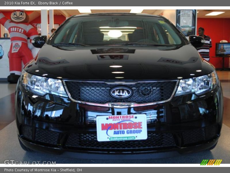 Ebony Black / Coffee 2010 Kia Forte EX