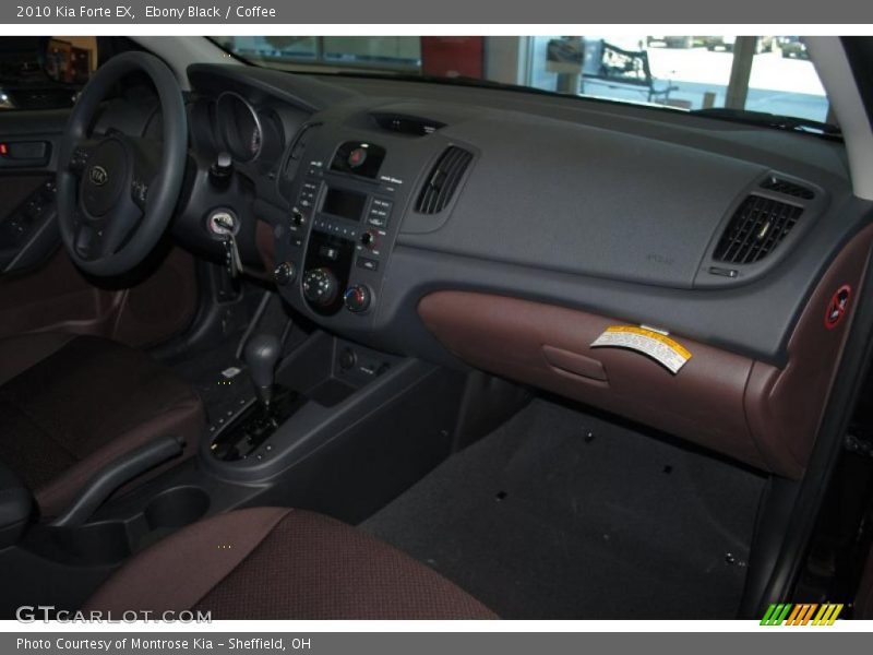Ebony Black / Coffee 2010 Kia Forte EX