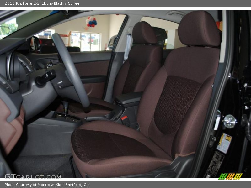 Ebony Black / Coffee 2010 Kia Forte EX