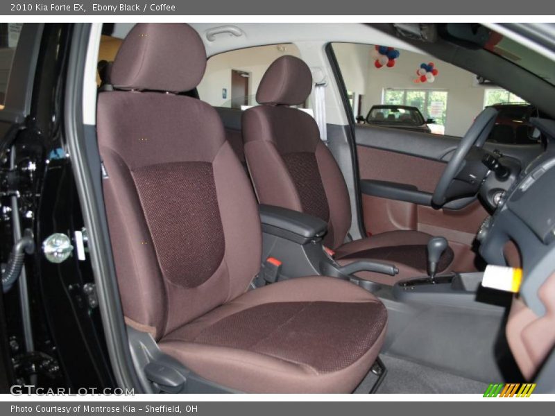 Ebony Black / Coffee 2010 Kia Forte EX