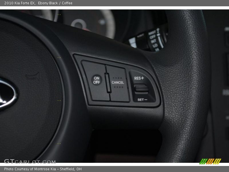 Ebony Black / Coffee 2010 Kia Forte EX