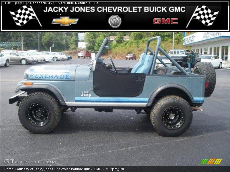 Slate Blue Metallic / Blue 1982 Jeep CJ7 Renegade 4x4