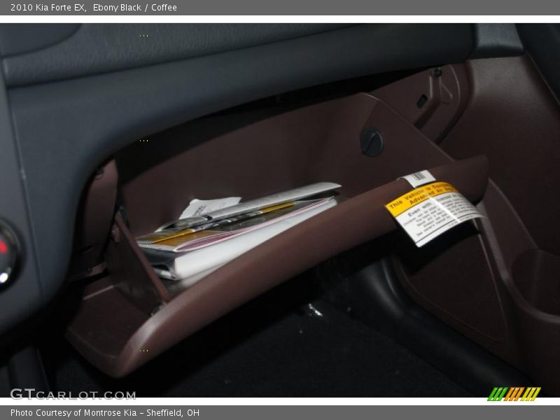 Ebony Black / Coffee 2010 Kia Forte EX