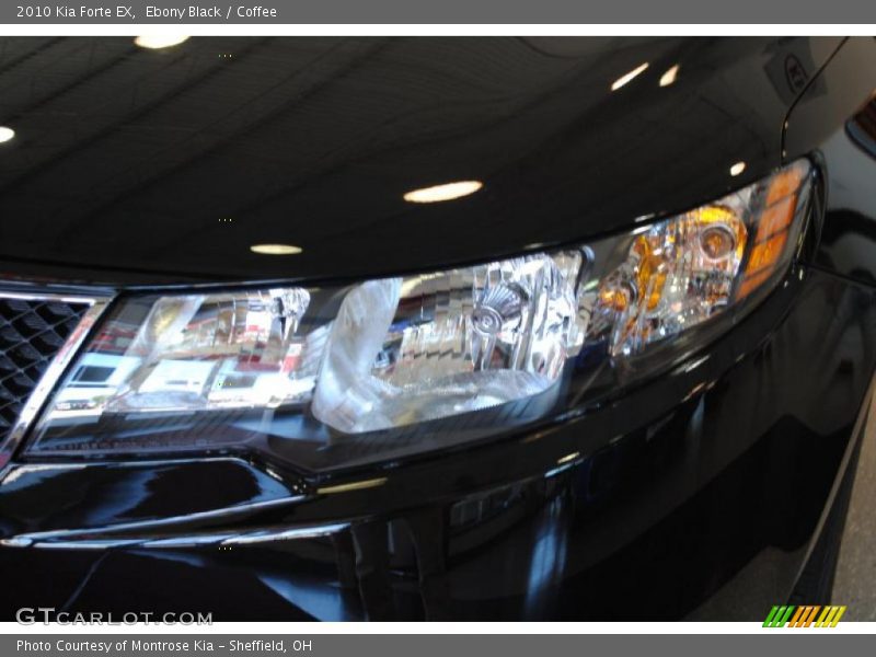 Ebony Black / Coffee 2010 Kia Forte EX