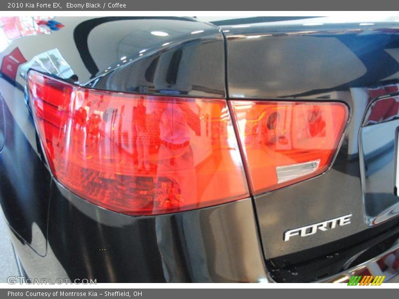 Ebony Black / Coffee 2010 Kia Forte EX