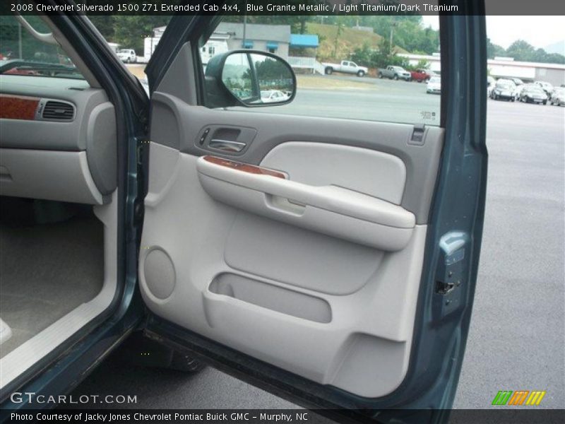 Blue Granite Metallic / Light Titanium/Dark Titanium 2008 Chevrolet Silverado 1500 Z71 Extended Cab 4x4