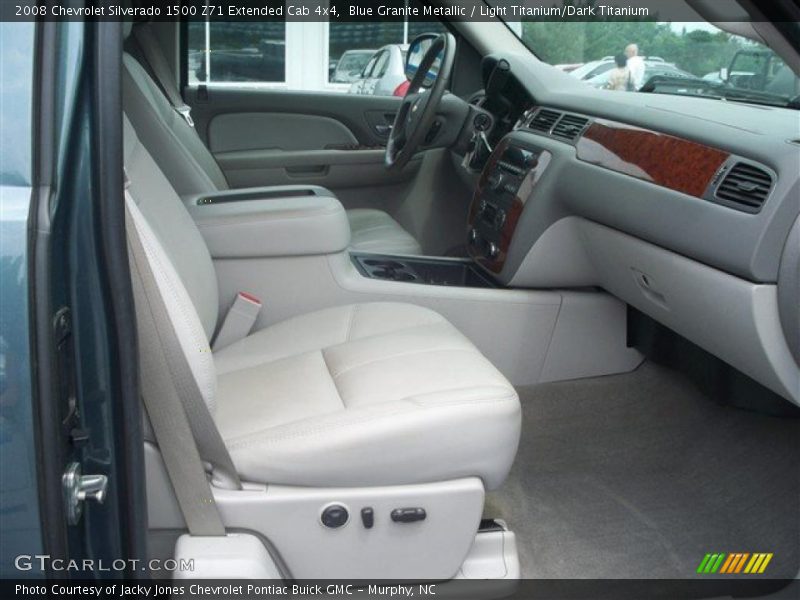 Blue Granite Metallic / Light Titanium/Dark Titanium 2008 Chevrolet Silverado 1500 Z71 Extended Cab 4x4