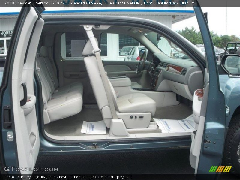 Blue Granite Metallic / Light Titanium/Dark Titanium 2008 Chevrolet Silverado 1500 Z71 Extended Cab 4x4