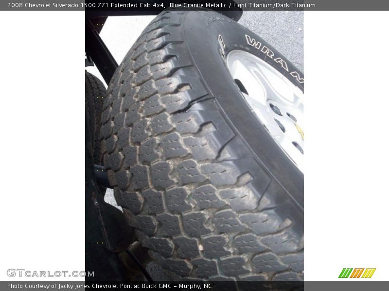 Blue Granite Metallic / Light Titanium/Dark Titanium 2008 Chevrolet Silverado 1500 Z71 Extended Cab 4x4