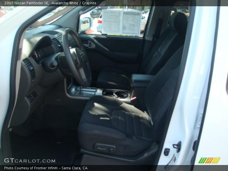 Avalanche White / Graphite 2007 Nissan Pathfinder SE