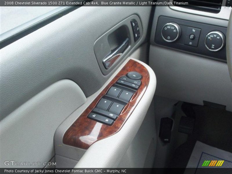 Blue Granite Metallic / Light Titanium/Dark Titanium 2008 Chevrolet Silverado 1500 Z71 Extended Cab 4x4