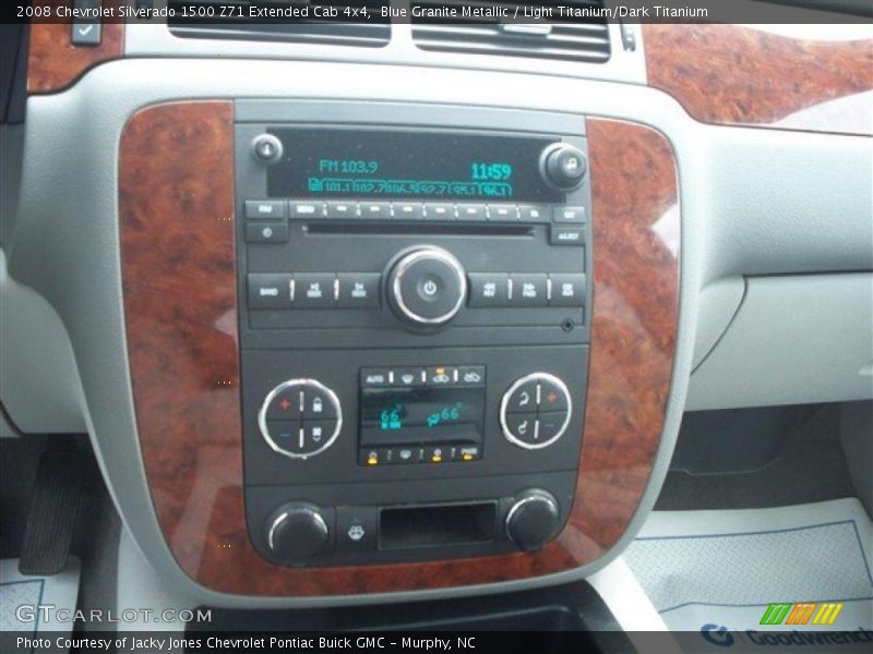 Blue Granite Metallic / Light Titanium/Dark Titanium 2008 Chevrolet Silverado 1500 Z71 Extended Cab 4x4