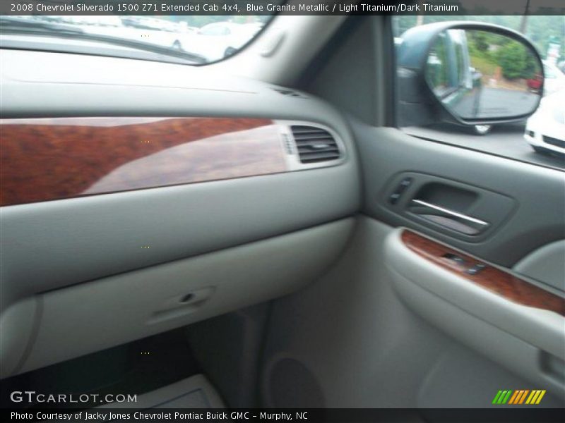Blue Granite Metallic / Light Titanium/Dark Titanium 2008 Chevrolet Silverado 1500 Z71 Extended Cab 4x4