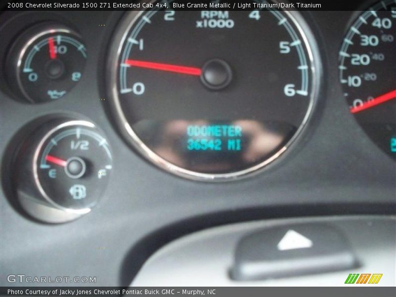 Blue Granite Metallic / Light Titanium/Dark Titanium 2008 Chevrolet Silverado 1500 Z71 Extended Cab 4x4