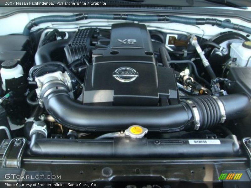 Avalanche White / Graphite 2007 Nissan Pathfinder SE