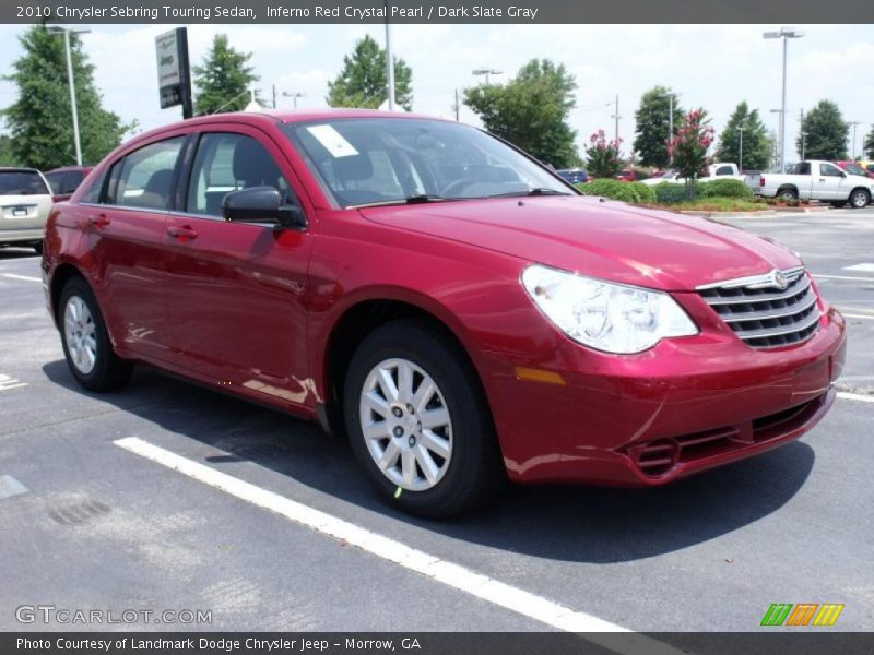Inferno Red Crystal Pearl / Dark Slate Gray 2010 Chrysler Sebring Touring Sedan