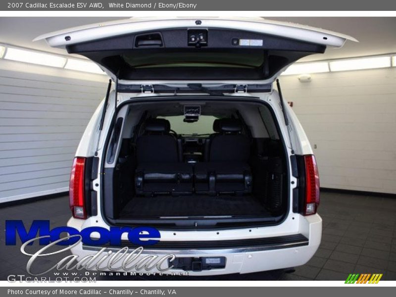 White Diamond / Ebony/Ebony 2007 Cadillac Escalade ESV AWD