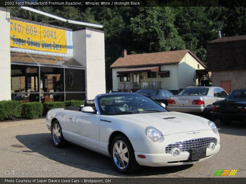 Whisper White / Midnight Black 2002 Ford Thunderbird Premium Roadster