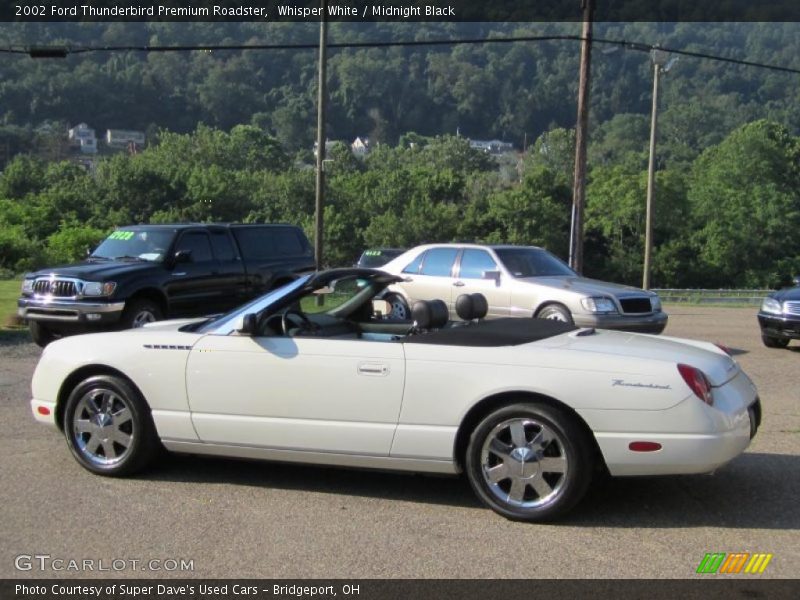 Whisper White / Midnight Black 2002 Ford Thunderbird Premium Roadster