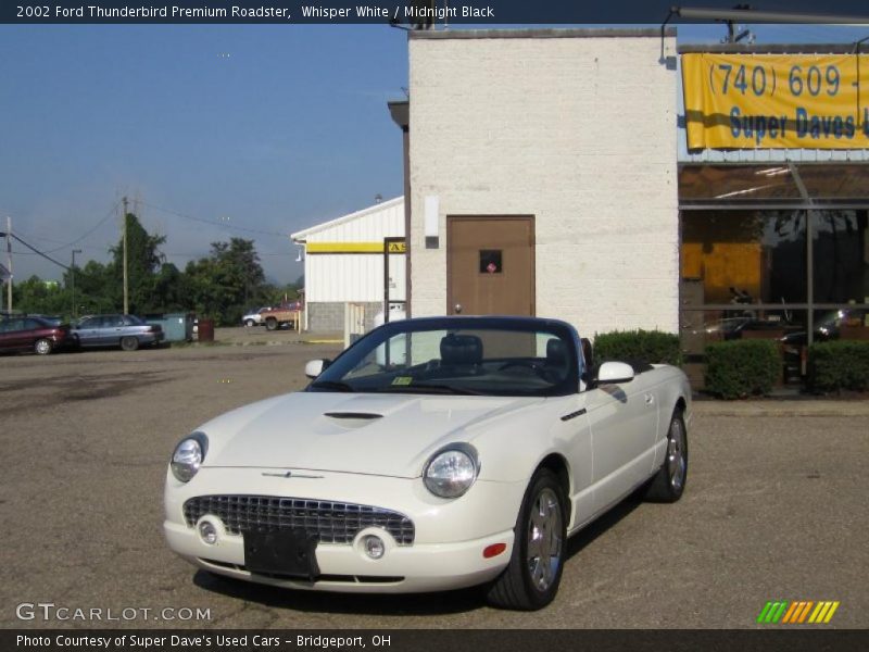 Whisper White / Midnight Black 2002 Ford Thunderbird Premium Roadster