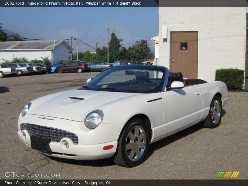 Whisper White / Midnight Black 2002 Ford Thunderbird Premium Roadster