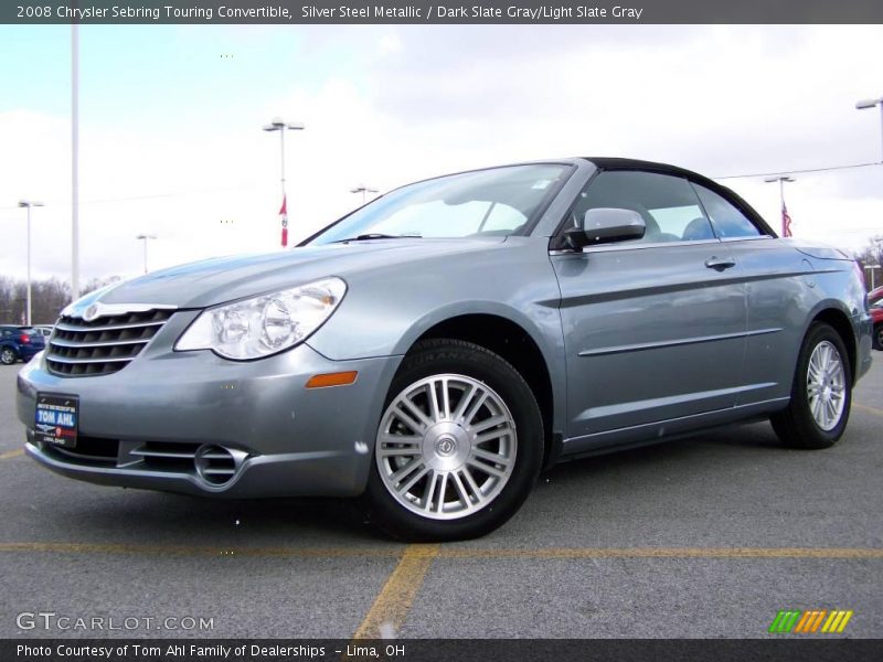 Silver Steel Metallic / Dark Slate Gray/Light Slate Gray 2008 Chrysler Sebring Touring Convertible