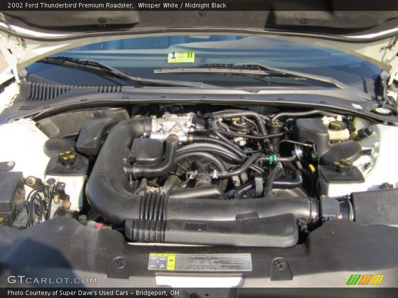 Whisper White / Midnight Black 2002 Ford Thunderbird Premium Roadster