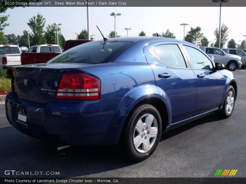Deep Water Blue Pearl / Dark Slate Gray 2010 Dodge Avenger SXT