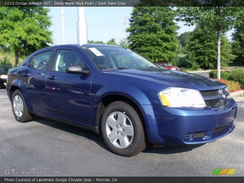 Deep Water Blue Pearl / Dark Slate Gray 2010 Dodge Avenger SXT