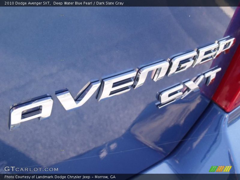 Deep Water Blue Pearl / Dark Slate Gray 2010 Dodge Avenger SXT