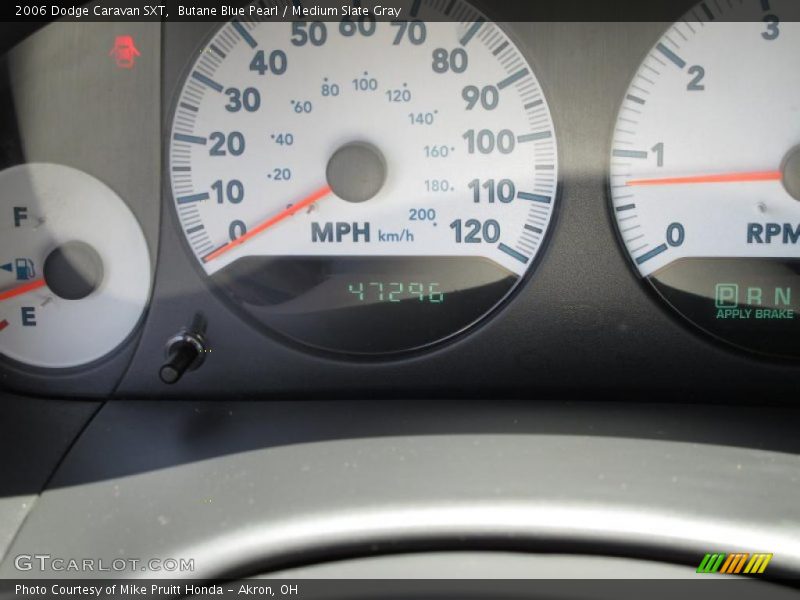 Butane Blue Pearl / Medium Slate Gray 2006 Dodge Caravan SXT