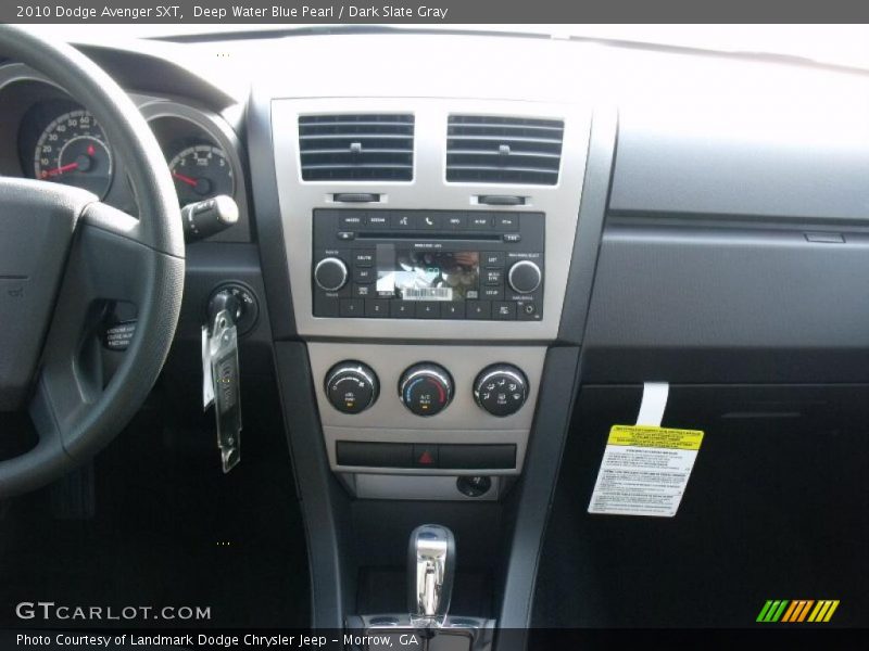 Deep Water Blue Pearl / Dark Slate Gray 2010 Dodge Avenger SXT