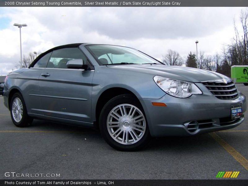 Silver Steel Metallic / Dark Slate Gray/Light Slate Gray 2008 Chrysler Sebring Touring Convertible
